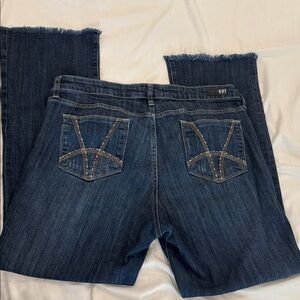 Kut from the Kloth Women's Dark Blue Boot Cut Jeans